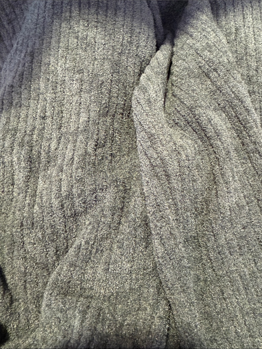Barefoot Dreams Ribbed Knit Wide-Leg Pants - Gray/Green - Picture 6 of 6
